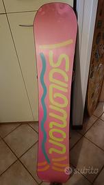 2 tavole da snowboard con agganci e stivali