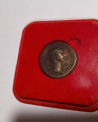 Moneta Romana (copia) in Bronzo  Imperatore NERONE