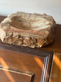 Posacenere massiccio in alabastro  anni 60