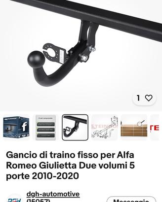 Gancio di traino giulietta