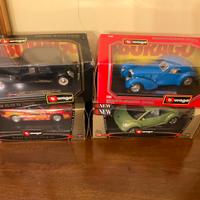 Burago 1/24 Porsche-Volkswagen-Citroen-Bugatti