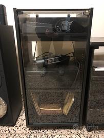 Mobiletto arredo pioneer per Hi-fi. Vetro e nero