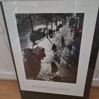 poster di Amsterdam in bianco e nero su supporto e