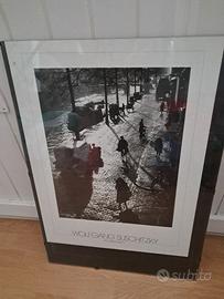 poster di Amsterdam in bianco e nero su supporto e