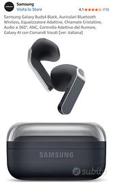 Samsung Galaxy Buds 4 Black NUOVE SIGILLATE