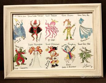 LE MASCHERE DEI RIONI DEL CARNEVALE DI VIAREGGIO