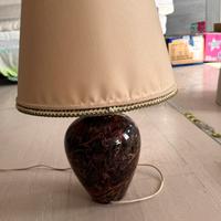 Vaso cinese in marmo predisposto a lampada