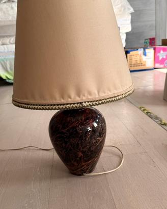 Vaso cinese in marmo predisposto a lampada