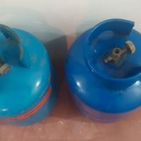 n. 2 bombole gas da campeggio usate