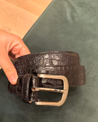Cintura vero coccodrillo made in italy