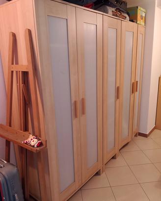 3 armadi brimnes ikea