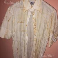 Nuvolari - camicia plissettata manica corta - XL