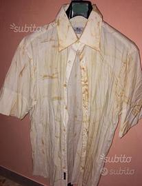 Nuvolari - camicia plissettata manica corta - XL