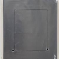 Placca WC doppio scarico nera Wirquin 55722890