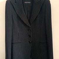 Tailleur da donna Emporio Armani gessato nero