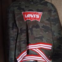 FELPA BAMBINO/A DI COTONE CON CAPPUCCI BRAND LEVIS