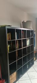 LIBRERIA KALLAX WENGÈ 185X185 CM