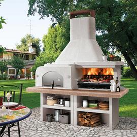 PALAZZETTI barbecue mod. Gargano 3 - forno grigio