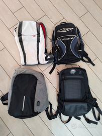 4 zaini per tempo libero 