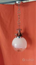 lampadario in vetro anni 70