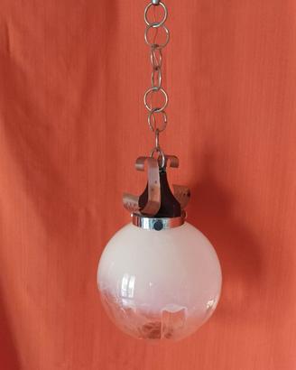 lampadario in vetro anni 70