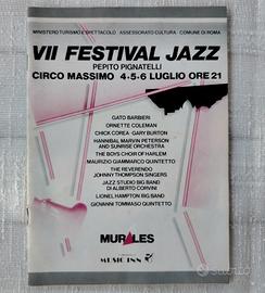 Opuscolo Festival Jazz Roma 1983 Circo Massimo 