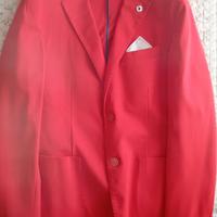 Giacca uomo taglia 48 rosso vivo
