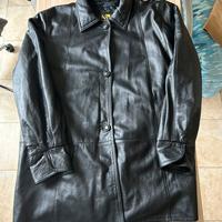 Cappotto in vera pelle nero | 100% artigianale