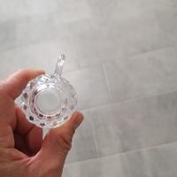 6 Bicchierini caffè in vetro con sottotazza