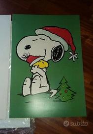 Peanuts snoopy 80 maxi biglietto x-mas pop natale