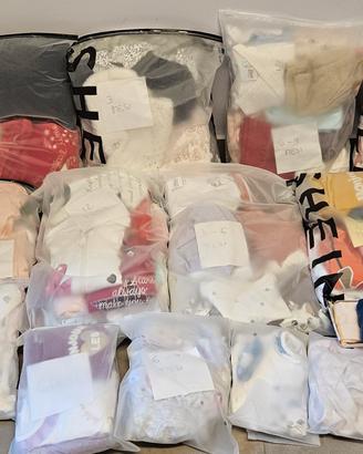 Lotto abbigliamento bambina 1-12 mesi