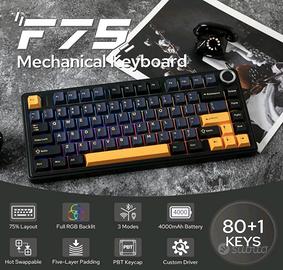 AULA f75 - Tastiera Meccanica 75%, wireless/Blueto