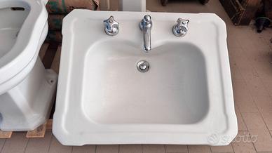 Lavabo + Bidet vintage anni 70 rubinetteria STELLA