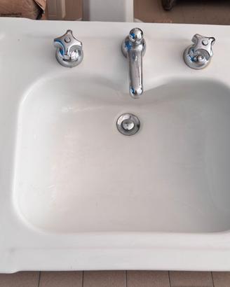 Lavabo + Bidet vintage anni 70 rubinetteria STELLA