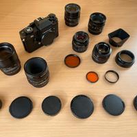 LEITZ LEICAFLEX SL2  + OTTICHE LEICA-R