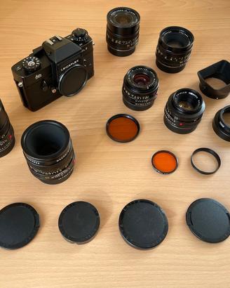 LEITZ LEICAFLEX SL2  + OTTICHE LEICA-R