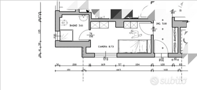 Camera con bagno doccia posto autoa prile/ maggio