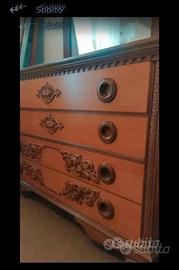 Cassettiera con specchio Vintage 