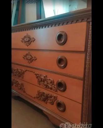 Cassettiera con specchio Vintage 