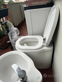 Wc e bidet ideal standard con rubinetto grohe