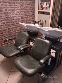 doppio lavandino da parrucchiere 