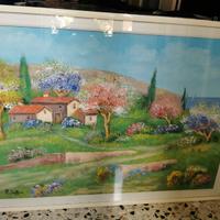 Dipinto Primavera Paolo Soffici 70x100 con cornice