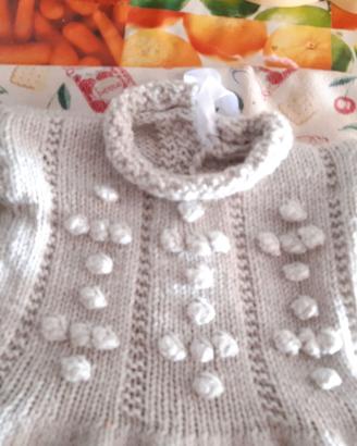 Vestitino grigio bimba 3/6 mesi