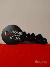 Portachiavi da muro a forma di chiave - "Home Swee