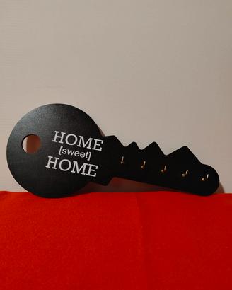 Portachiavi da muro a forma di chiave - "Home Swee