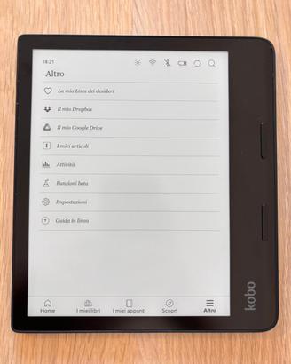 Kobo Sage + Accessori (vedi foto e descrizione)