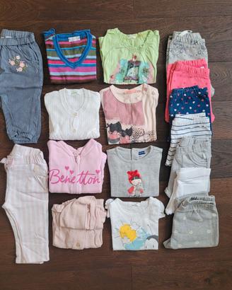 Lotto firmato bimba 17 pezzi 6 – 9 mesi