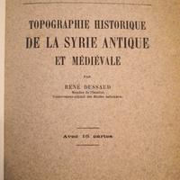 Topographie Historique de la Syrie Antique