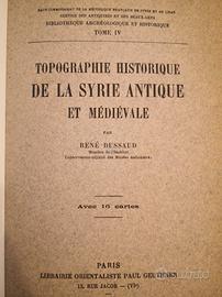 Topographie Historique de la Syrie Antique
