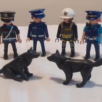 Playmobil 4 poliziotti e 2 cani
